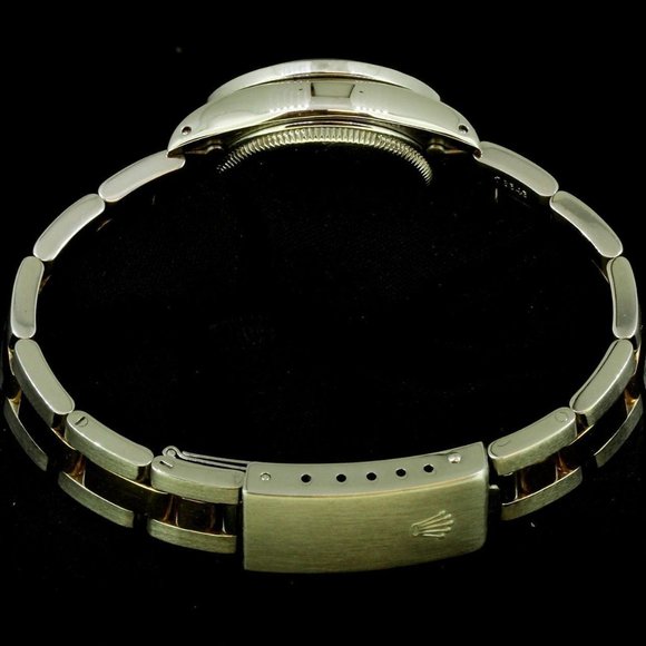 Rolex Ladies Datejust Oyster Stainless Gold Diamond Dial Bezel Watch main image 7